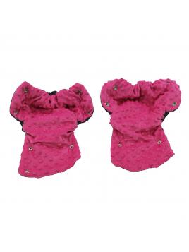 Rukávník Babysportive - Minky růžové kolečka