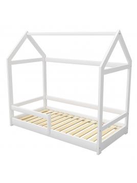 Dětská postel domeček 180x80 cm ACMA bílá