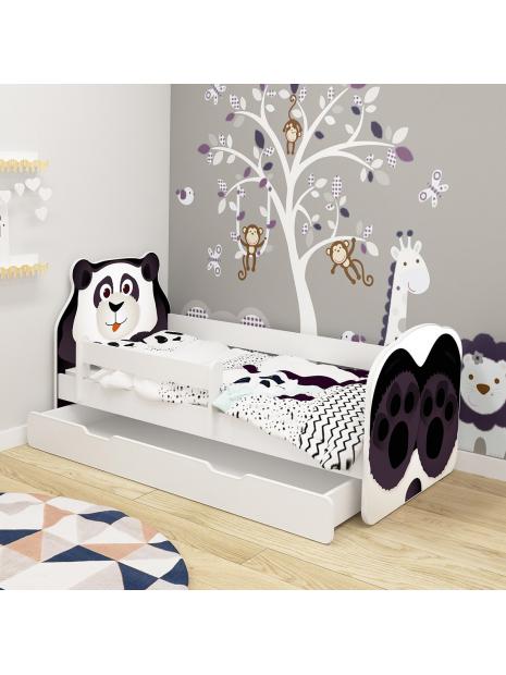Dětská postel ACMA VII Medvěd140x70 cm se šuplíkem + matrace zdarma