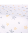 Potah na přebalovací podložku (50x70-80 cm) 2Ks Ceba Baby (tmavě šedá/žluté hvězdičky)
